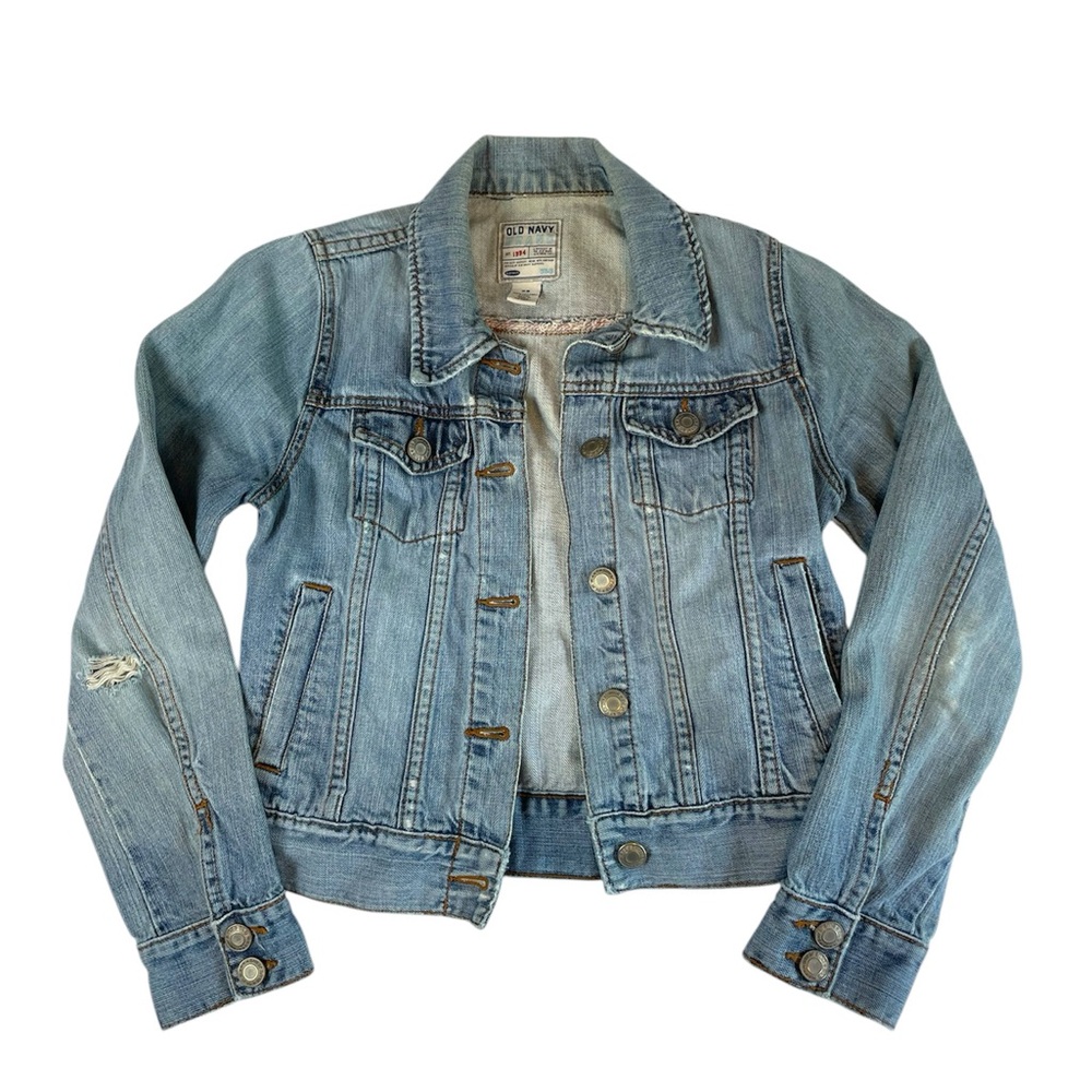 Old Navy Distressed Denim Jacket